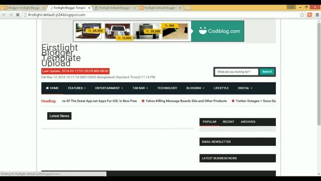 Header - Firstlight Blogger Template смотреть онлайн