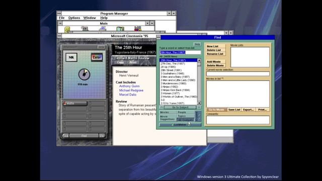 Cinemania 95 || Windows Version 3 Ultimate Collection смотреть онлайн