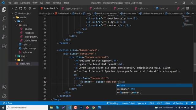 Class 1 | Project 1 | One Page Business Website with SASS, FlexBox, Grid & jQuery Plugin смотреть онлайн