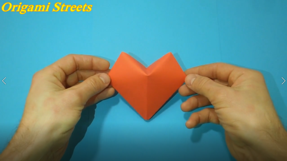 Оригами объёмное сердце из бумаги.mp4 смотреть онлайн