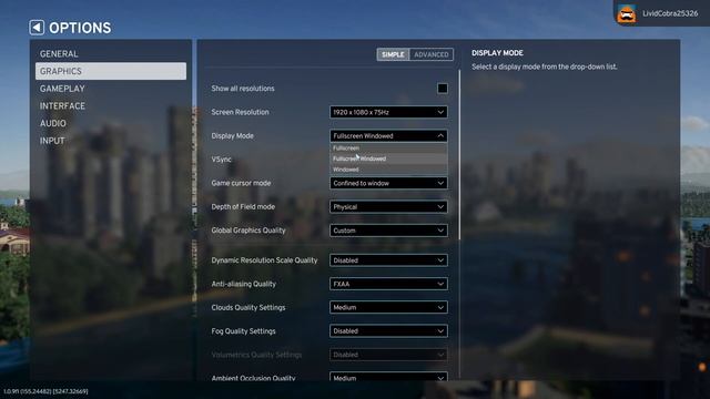 How to Change DISPLAY Mode in Cities Skylines 2 - Full Screen/Borderless/Windowed Mode смотреть онлайн