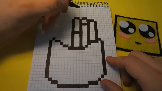 Рисуем по клеточкам- Картошка фри (KAWAII)! смотреть онлайн