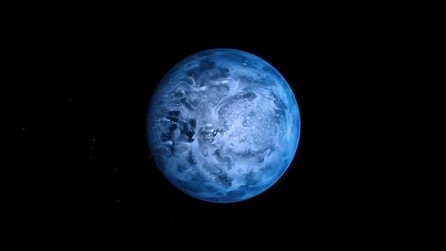 Blue planet HD 189733b around its host star (artist's impression) смотреть онлайн