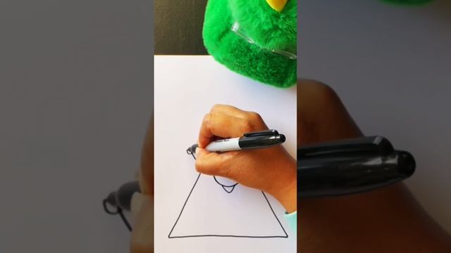 How to draw a triangle | Shapes | For kids aged 5 to 6 | Learn a new Spanish word with my puppet! смотреть онлайн