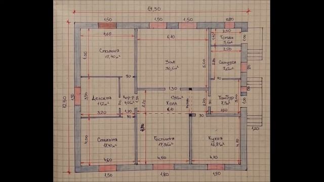 14,5×12,5 үйдің проектісі қараңыз!!! Проект дома 14,5 на12,5 !!! смотреть онлайн