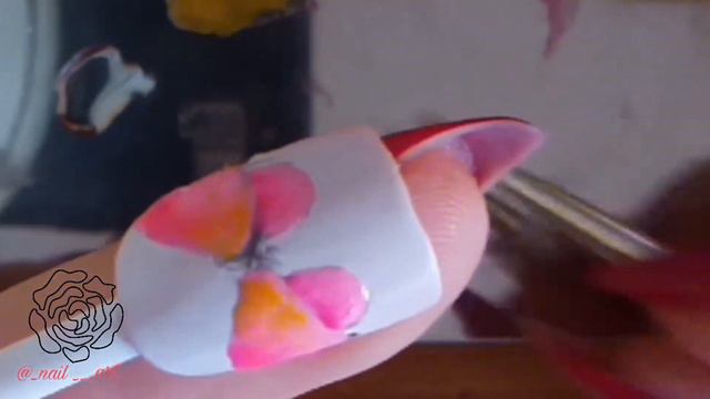 Рисунок гель - лаком "Бабочка" смотреть онлайн