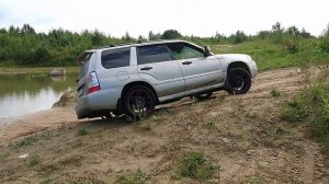 Subaru Forester диагональное вывешивание
