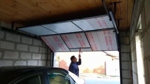 Подъёмные двух секционные ворота своими руками.