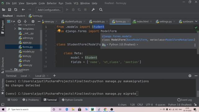 Working with models and forms in Django смотреть онлайн