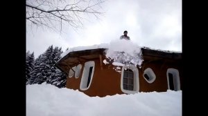 Баня из глиночурки. Первый снег. Каеф.....