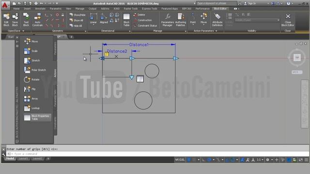 AutoCAD 239 - Blocos Dinâmicos 19 - Block properties table смотреть онлайн