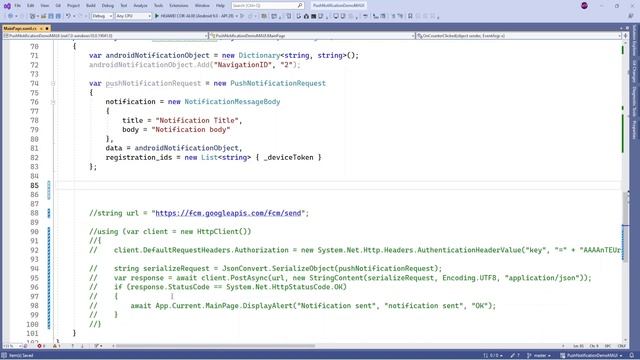 Send Push Notification Using Firebase Admin SDK (.NET MAUI) смотреть онлайн