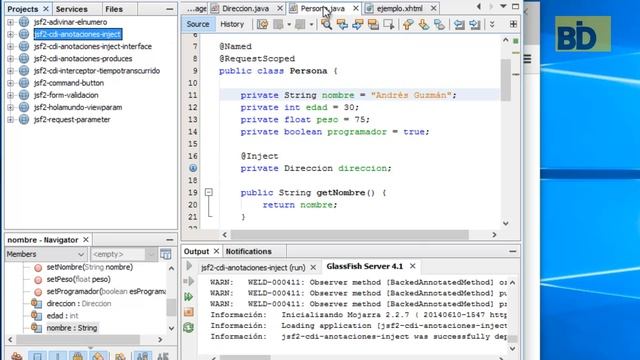 Curso Java EE y Frameworks - Módulo 3: JSF2 & CDI Inyección de Dependencia смотреть онлайн