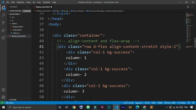 Flexbox part 2 in Bootstrap 5 in Hindi. смотреть онлайн