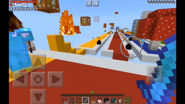 УРОВЕНЬ ВЕЗУЧЕСТИ!! - мини-игра Lucky Block Race (Майнкрафт пе) смотреть онлайн