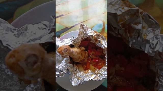 Куриные Ножки в фольге. Сытный ужин готов. смотреть онлайн