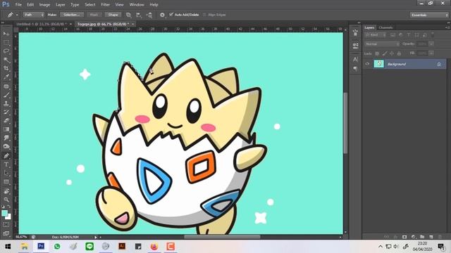 Tutorial dasar photoshop Cara Menggunakan Pen Tool смотреть онлайн
