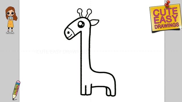 How to Turn 1 into Giraffe | Learn to Draw Giraffe using number - 1 | Coloring and Drawing Giraffe смотреть онлайн