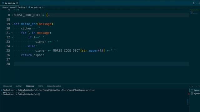 Python tutorial for beginners, 12: Project 5: Morse code and Python dictionaries смотреть онлайн