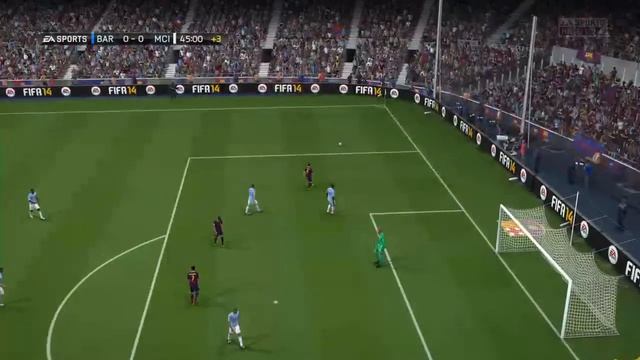 FIFA 14 Gameplay- Manchester City Vs FC Barcelona смотреть онлайн