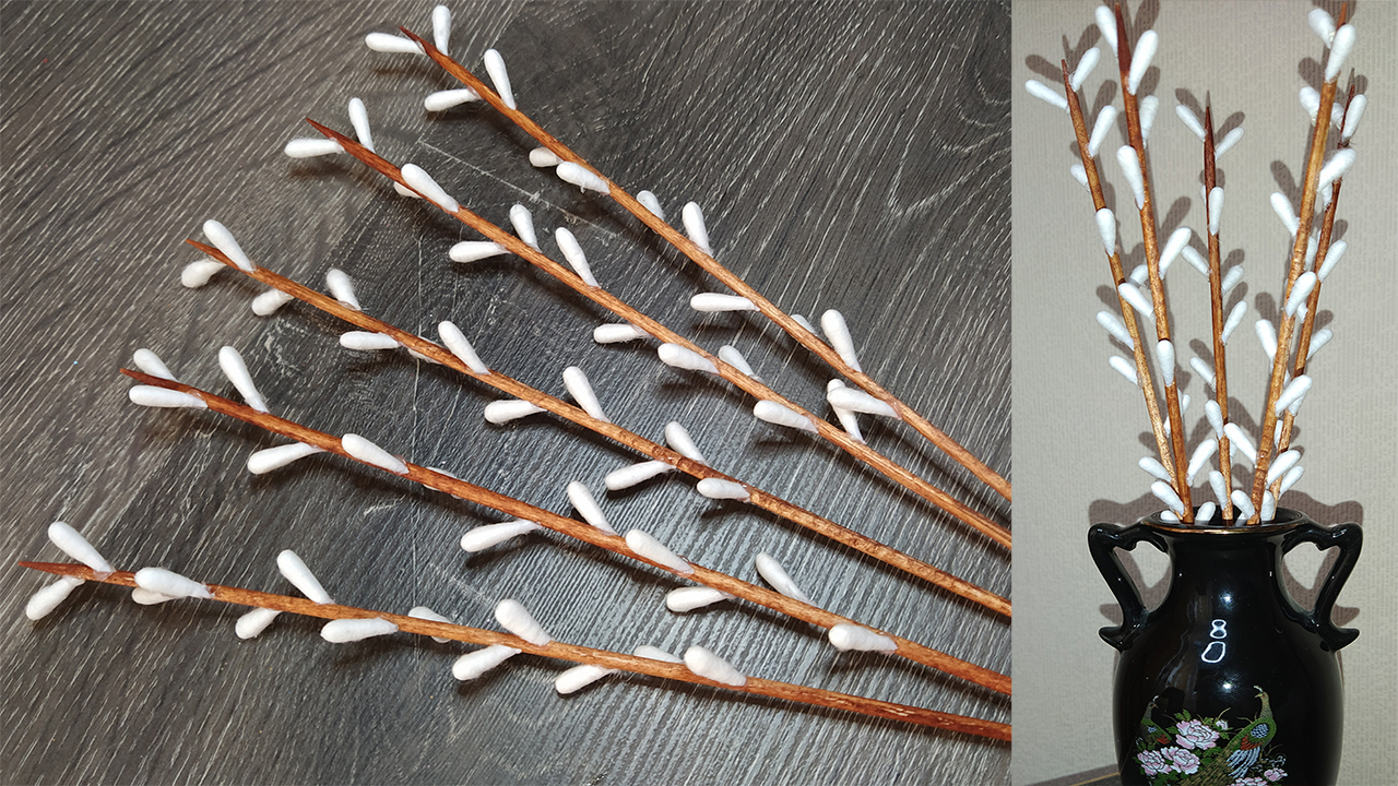 Поделка верба из подручных материалов. смотреть онлайн