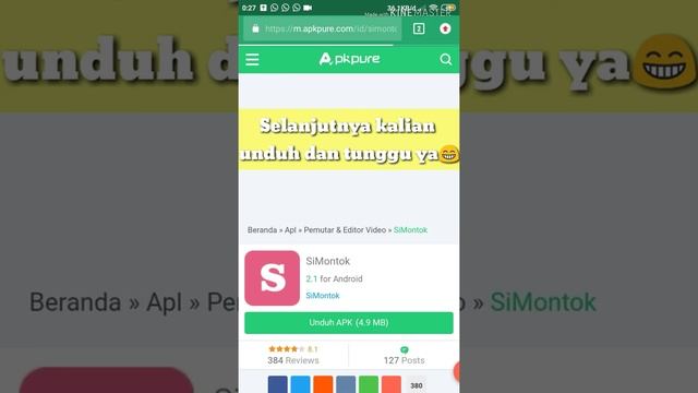 Viral gaes!!!Download apk simontok no baned&Tercepat смотреть онлайн