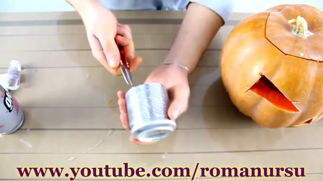 Как сделать огненную тыкву с эффектом дыма своими руками / How to make a fire pumpkin смотреть онлайн