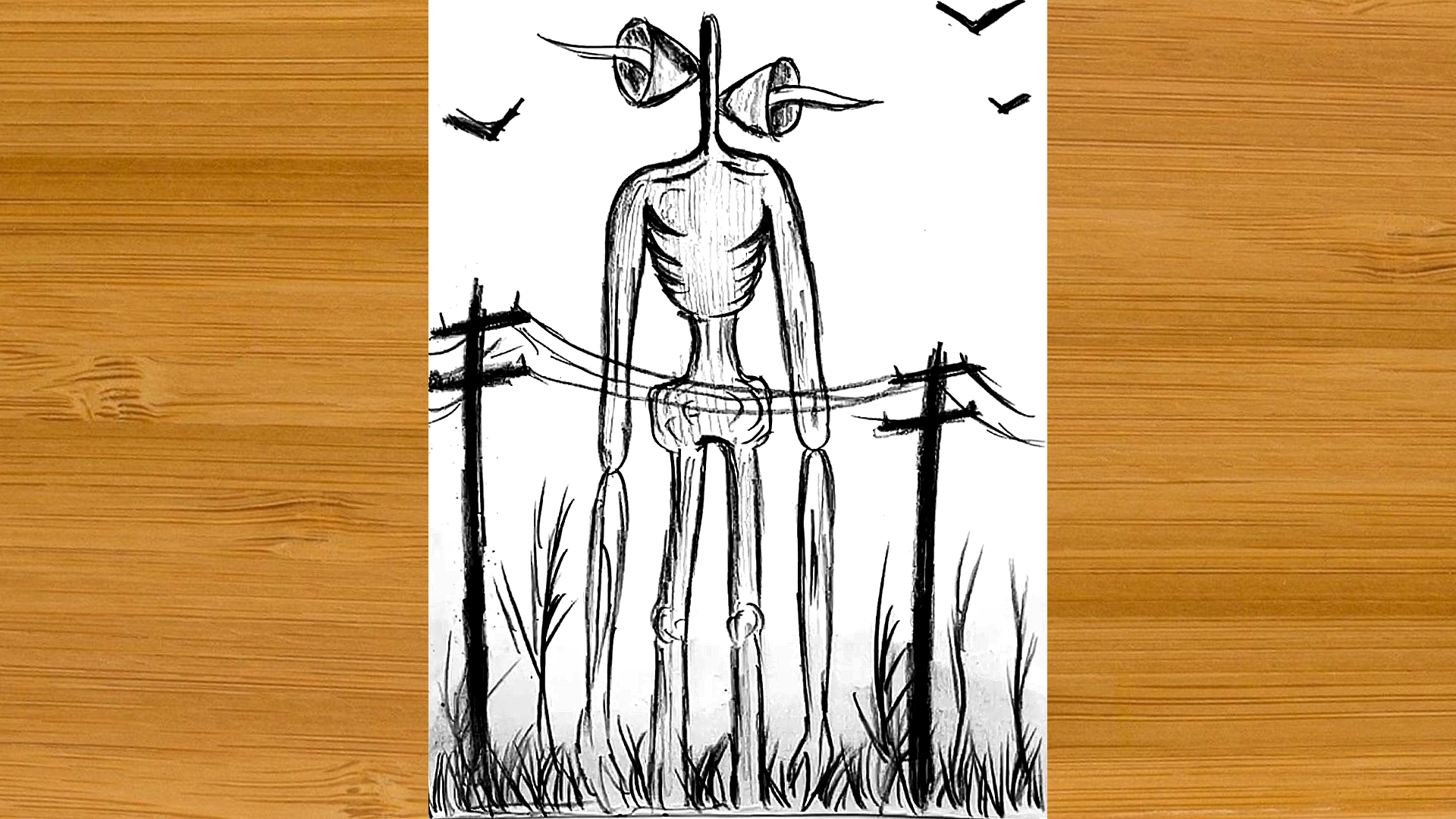 Как нарисовать Сиреноголового простым карандашом. Рисунки Юльки смотреть онлайн