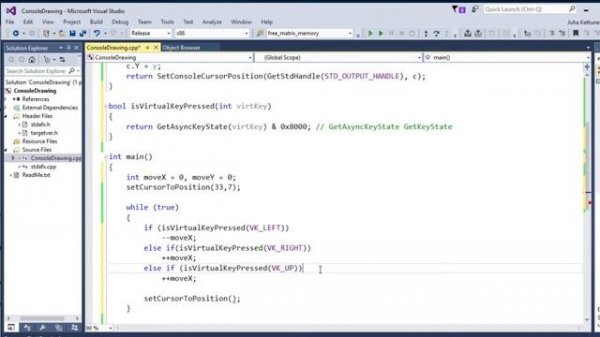 C++ Console Game Programming 1 - ASCII/Text Drawing