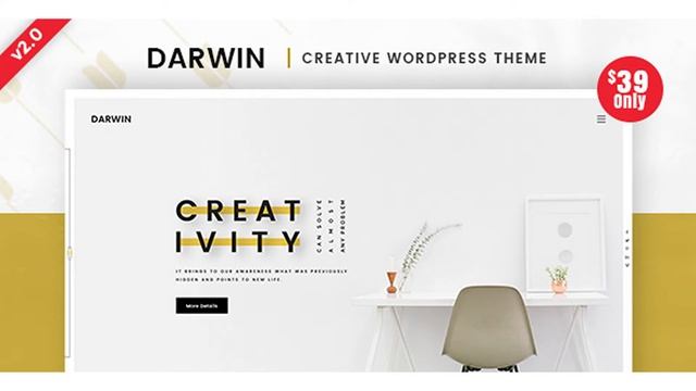 Darwin | Creative WordPress Theme | Themeforest Website Templates and Themes смотреть онлайн