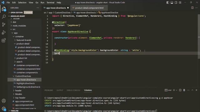 #50 @HostBinding in Angular | Creating & Using Custom Directive | A Complete Angular Course смотреть онлайн
