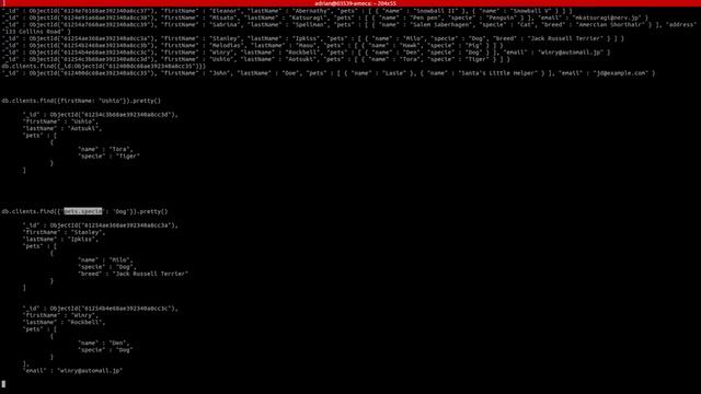 TTADS backend 06d mongodb queryData смотреть онлайн