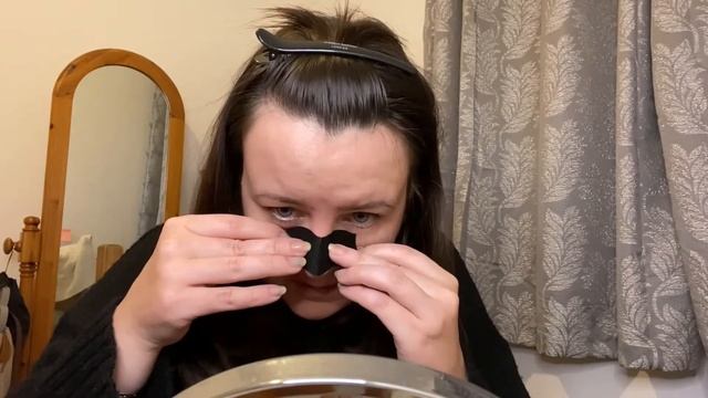 DERMA V10 DEEP CLEANSING CHARCOAL NOSE PORE STRIPS REVIEW, TESTING & TUTORIAL| Tazwells12