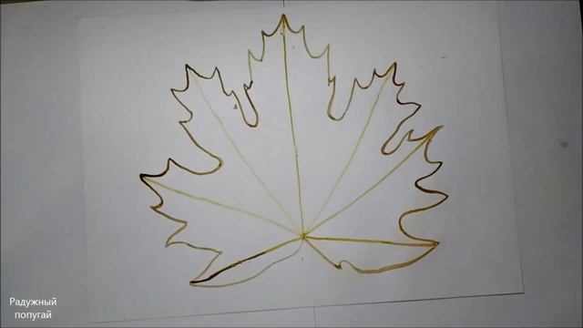 Как нарисовать кленовый лист поэтапно! НАШЛА ГИГАНТСКИЙ КЛЕНОВЫЙ ЛИСТ!how to draw a maple leaf смотреть онлайн