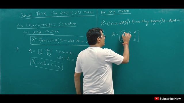 Short Tricks | Characteristic Equation |Characteristic Polynomial 3x3 & 2x2 смотреть онлайн