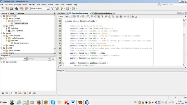 CONEXIÓN BASE DE DATOS ORACLE JAVA смотреть онлайн