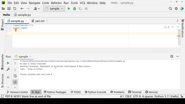 Files - read mode in Python explained смотреть онлайн