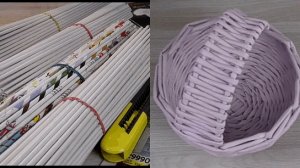 Плетение из газетных трубочек  Подробный мастер - класс для начинающих