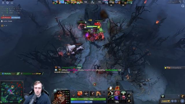Armor Shattering Build - Purge plays Wraith King with Slacks смотреть онлайн