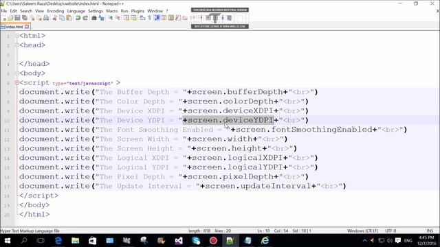 47 Screen Object Properties Example In JavaScript Part 1 In Hazaragi Language смотреть онлайн