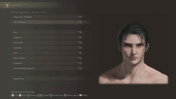ELDEN RING Itachi Character Creation sliders