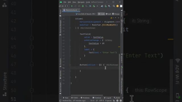 JetPack Compose - Toast Value From TextField On Button Click - Android Studio смотреть онлайн