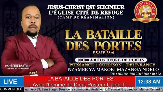 ?? VOTRE ADVERSAIRE RÔDE COMME UN LION RUGISSANT || Pasteur Caleb-T. || VENDREDI 03.11.2023 ?? смотреть онлайн