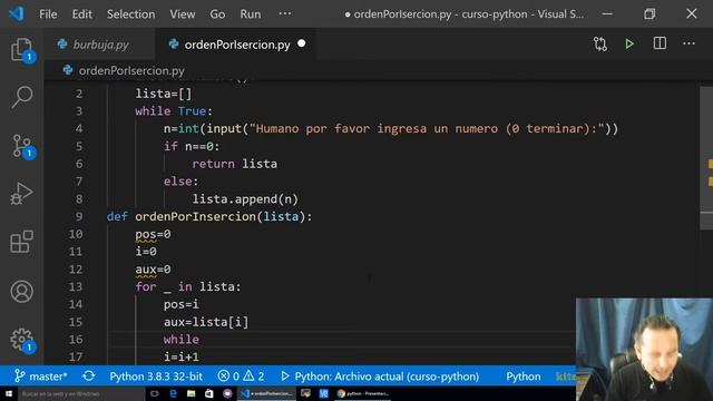 PYTHON Ordenamiento por inserción [66]???? смотреть онлайн