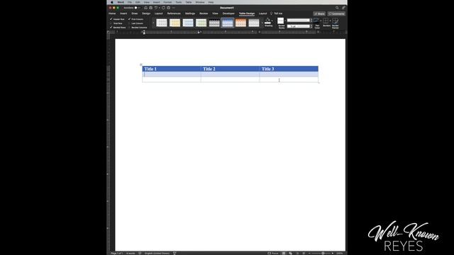 How to CREATE a TABLE in Microsoft Word (MAC) смотреть онлайн