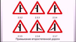 Учим правила дорожного движения Главная дорога Знак 2.1.