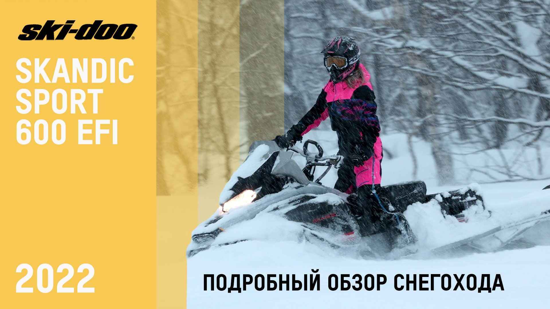 Обзор снегохода Ski-Doo Skandic Sport 600 EFI 2022 года смотреть онлайн