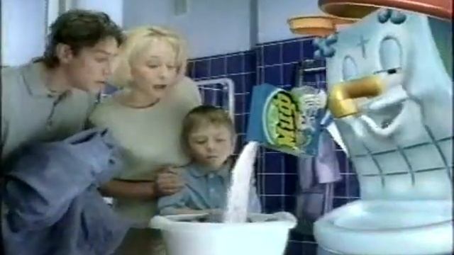 Реклама стиральный порошок Миф морозная свежесть 2000 год