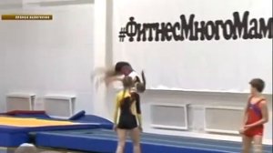 Прямое включение. Соревнования по прыжкам на батуте