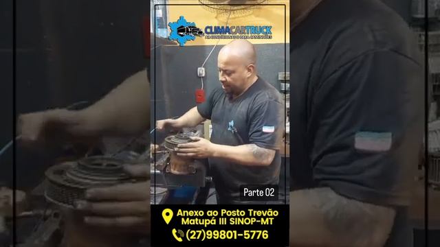 Compressor do ar-condicionado do volvo FH troca de embreagem смотреть онлайн